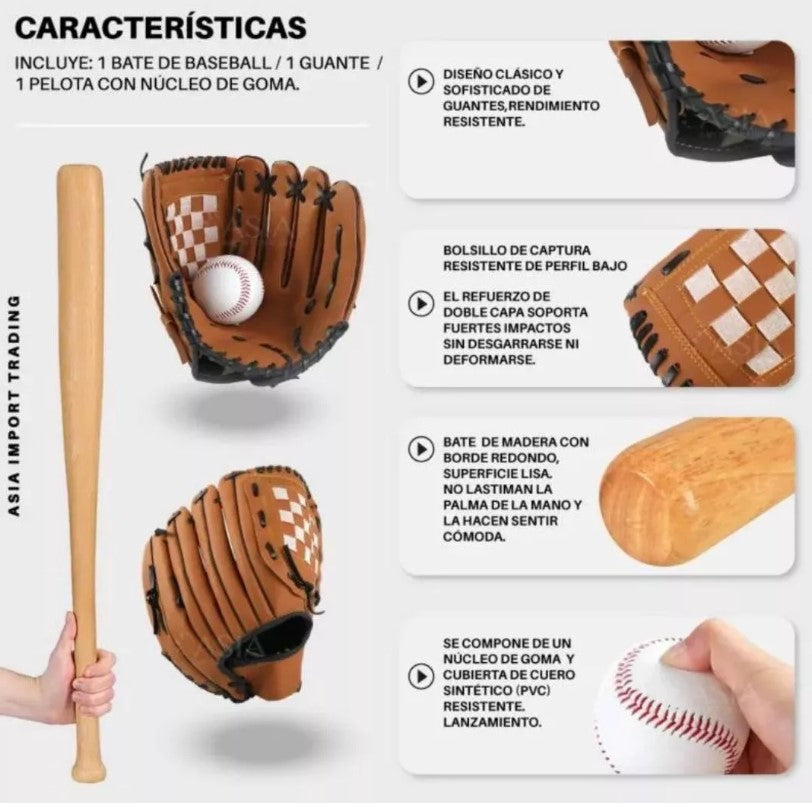 Kit Baseball Infantil 4 Piezas