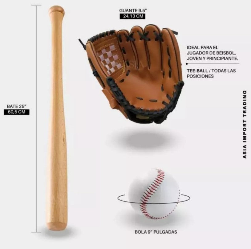 Kit Baseball Infantil 4 Piezas