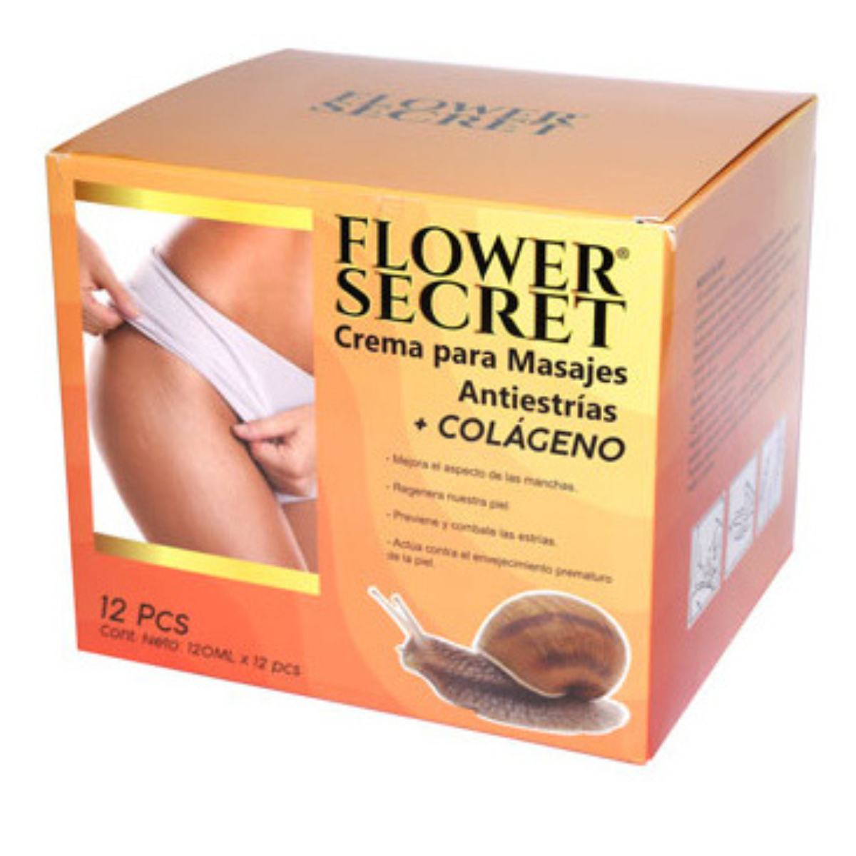 Crema Corporal para Masajes Anti Estrías Flower Secret