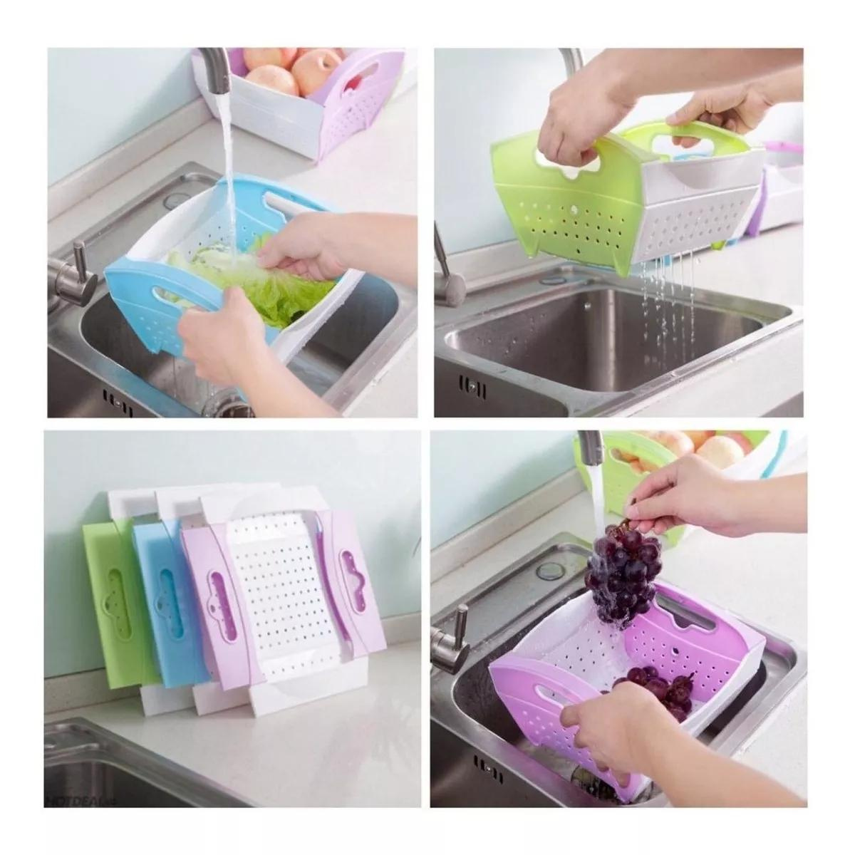 Colador Plegable Cuadrado con Drenaje