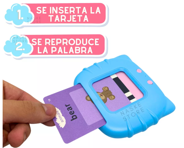 Juego Lector de Tarjetas Aprendo Ingles