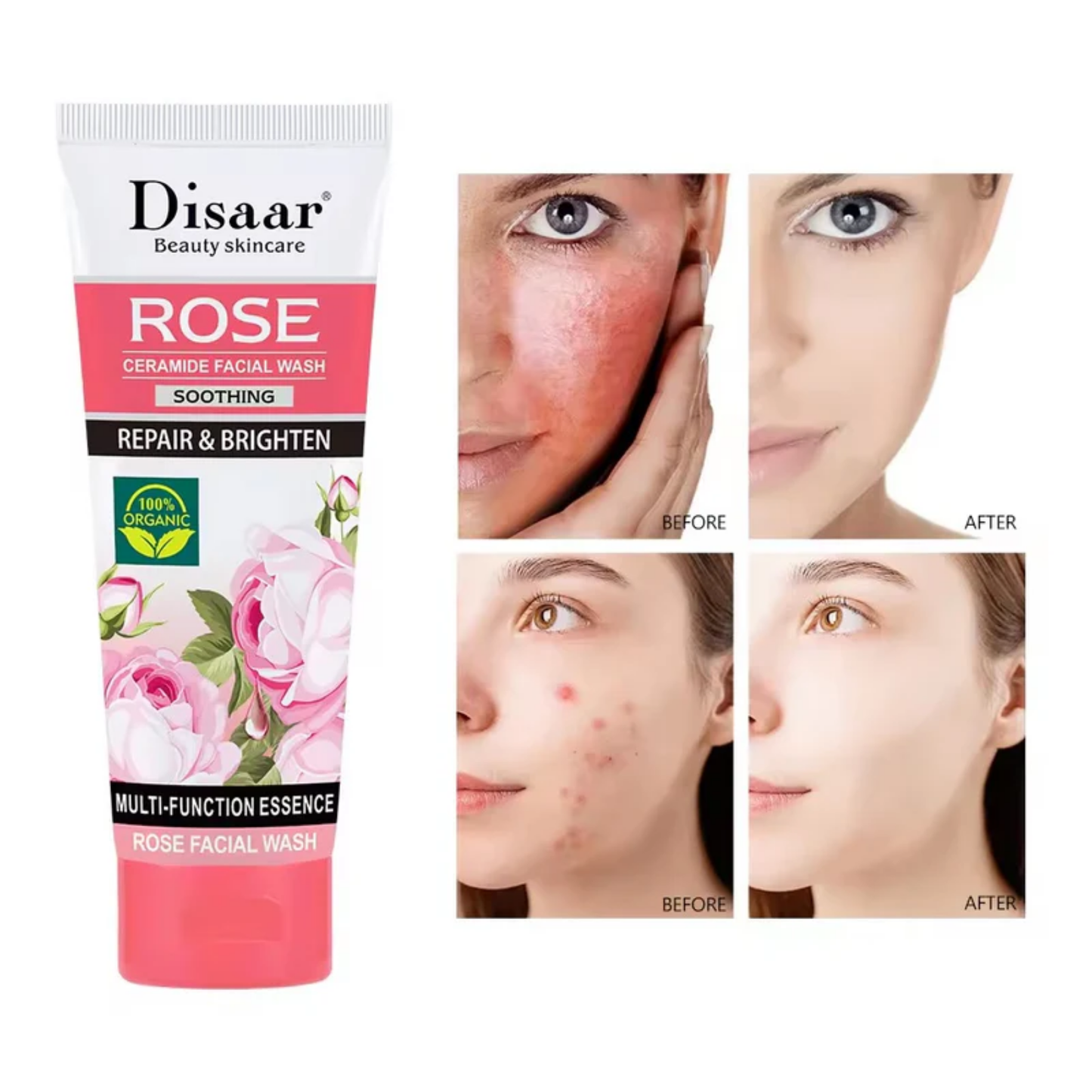 Limpiador Facial Disaar Ceramida Rosas