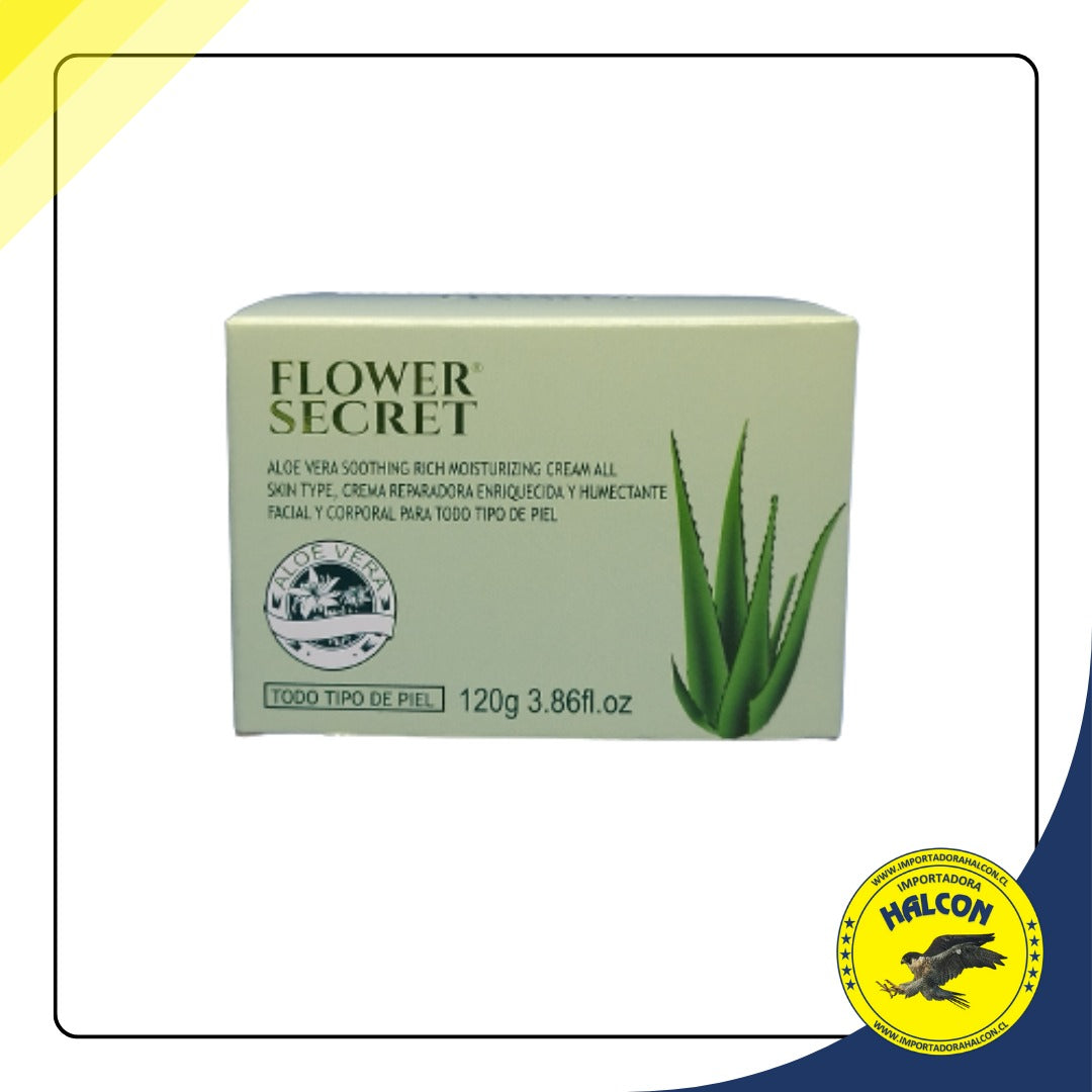 2 Cremas Reparadora Aloe Vera Flower Secret