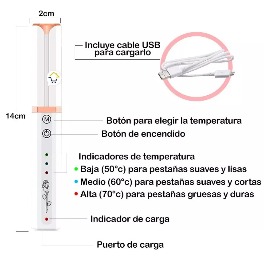Rizador de Pestañas Eléctrico