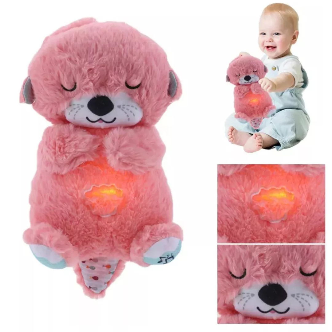 Nutria de Peluche Calmante Rosa