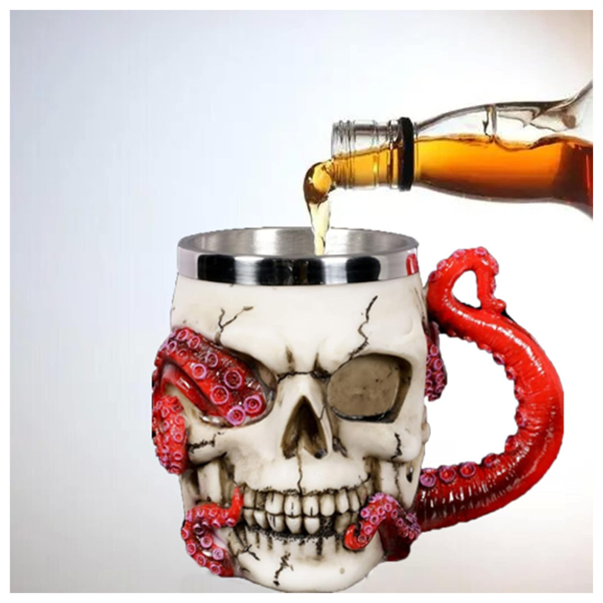 Jarra Medieval Kraken en Cráneo
