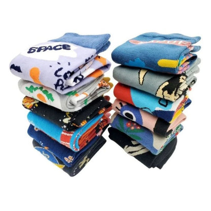 12 Calcetines Qikun Hombre Largo 39 a 45