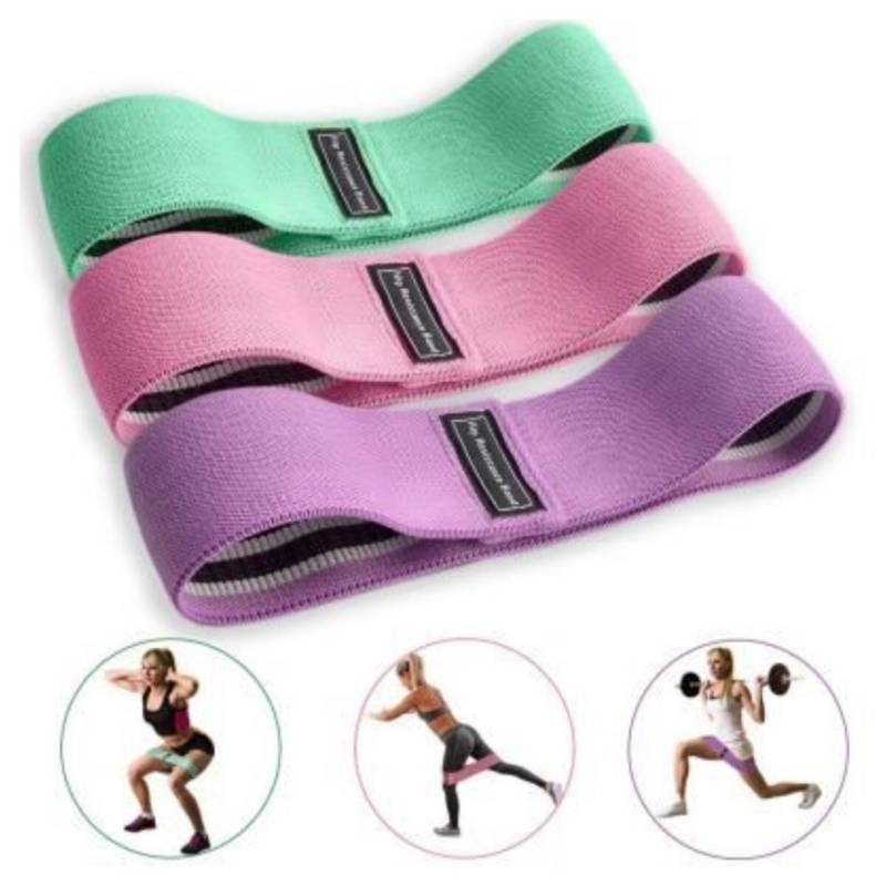 Set 3 Bandas Elasticas para Piernas y Gluteos