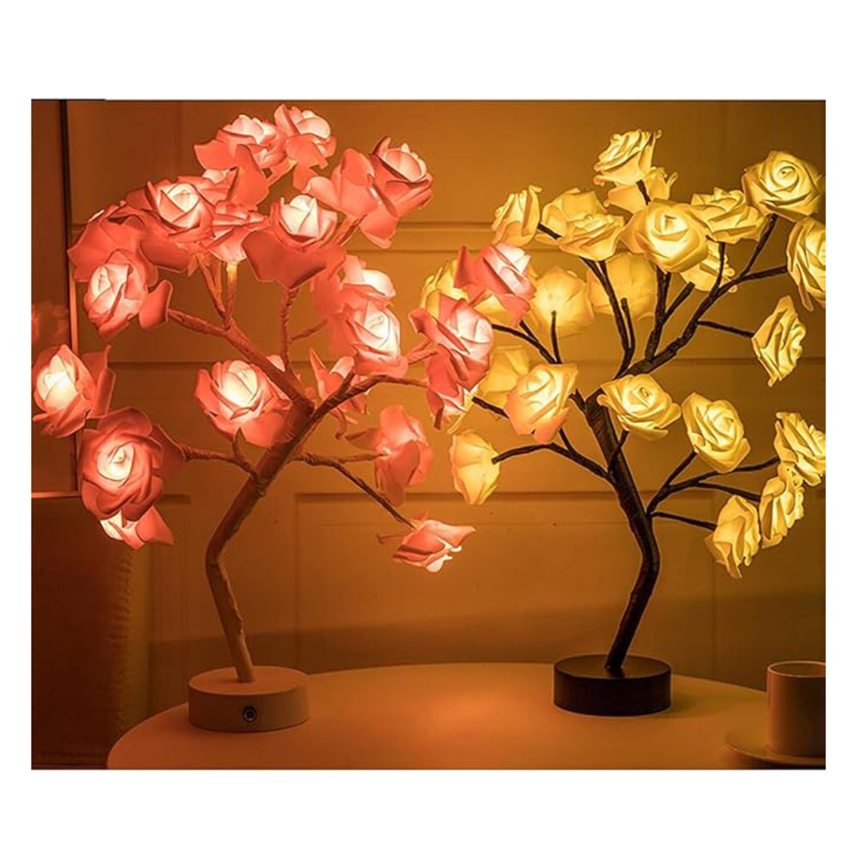 Lámpara de Árbol con 24 Rosas