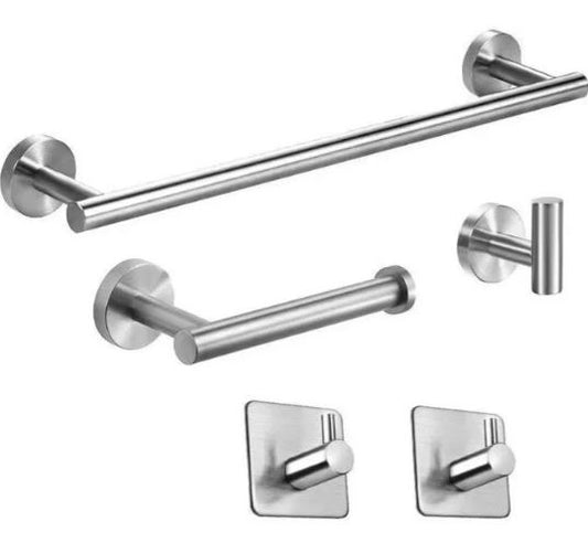Sets De 5 Accesorios De Baño Acero Inoxidable