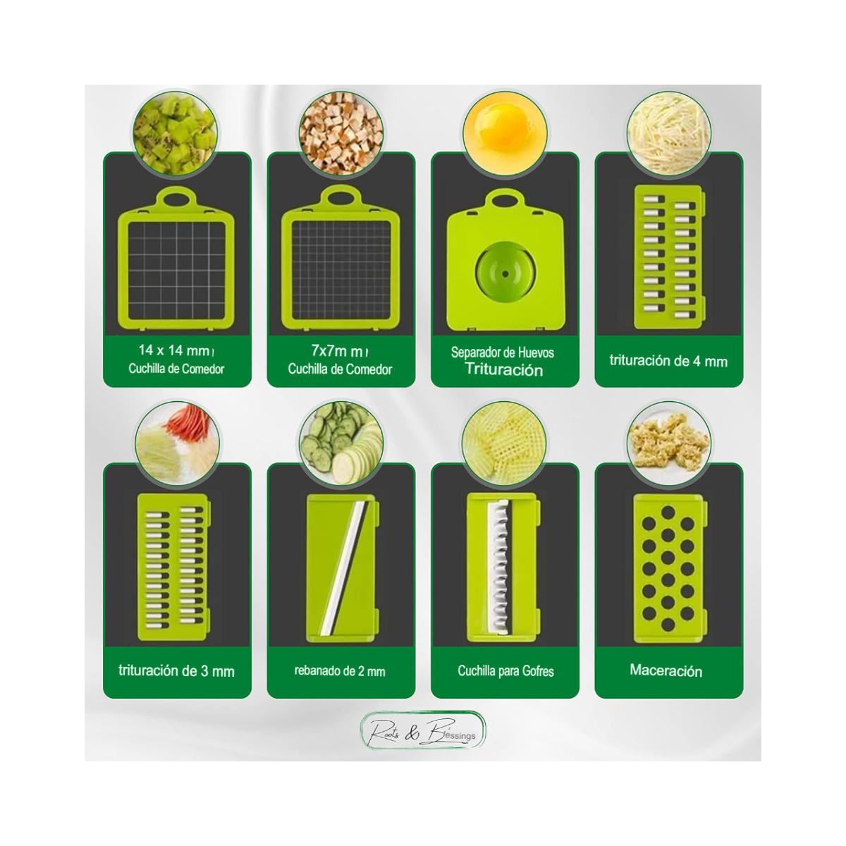 Multi Picador Vegetales 15 Pzs