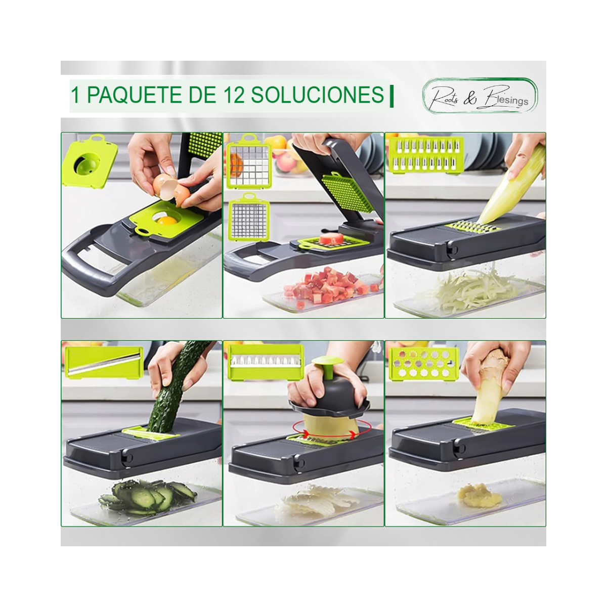 Multi Picador Vegetales 15 Pzs