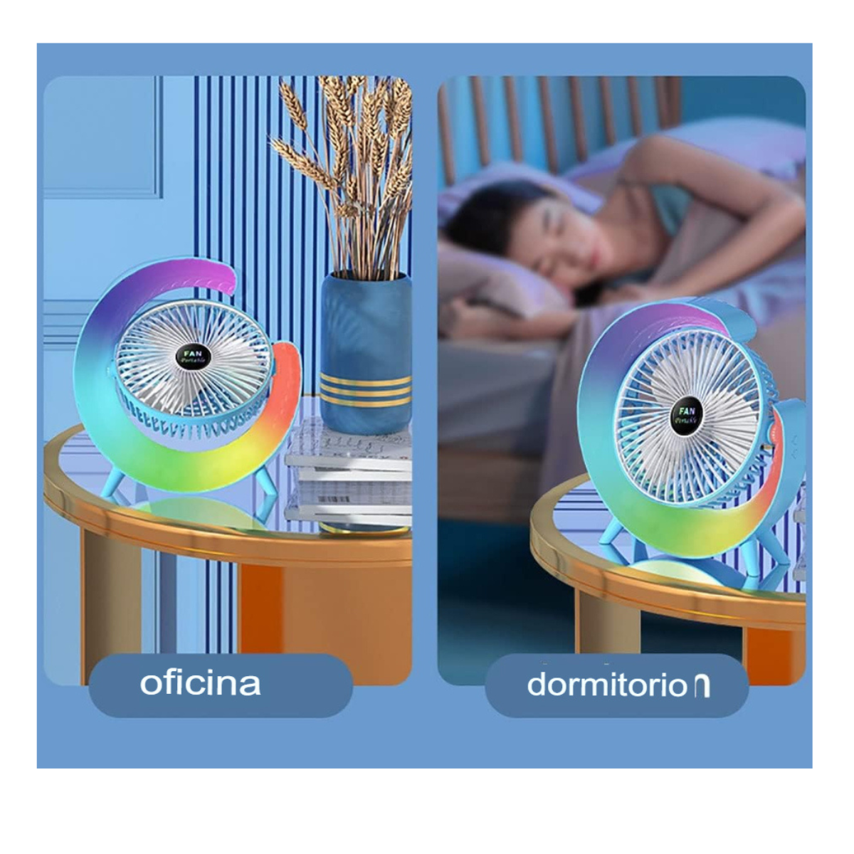 Ventilador Multifuncional de Escritorio