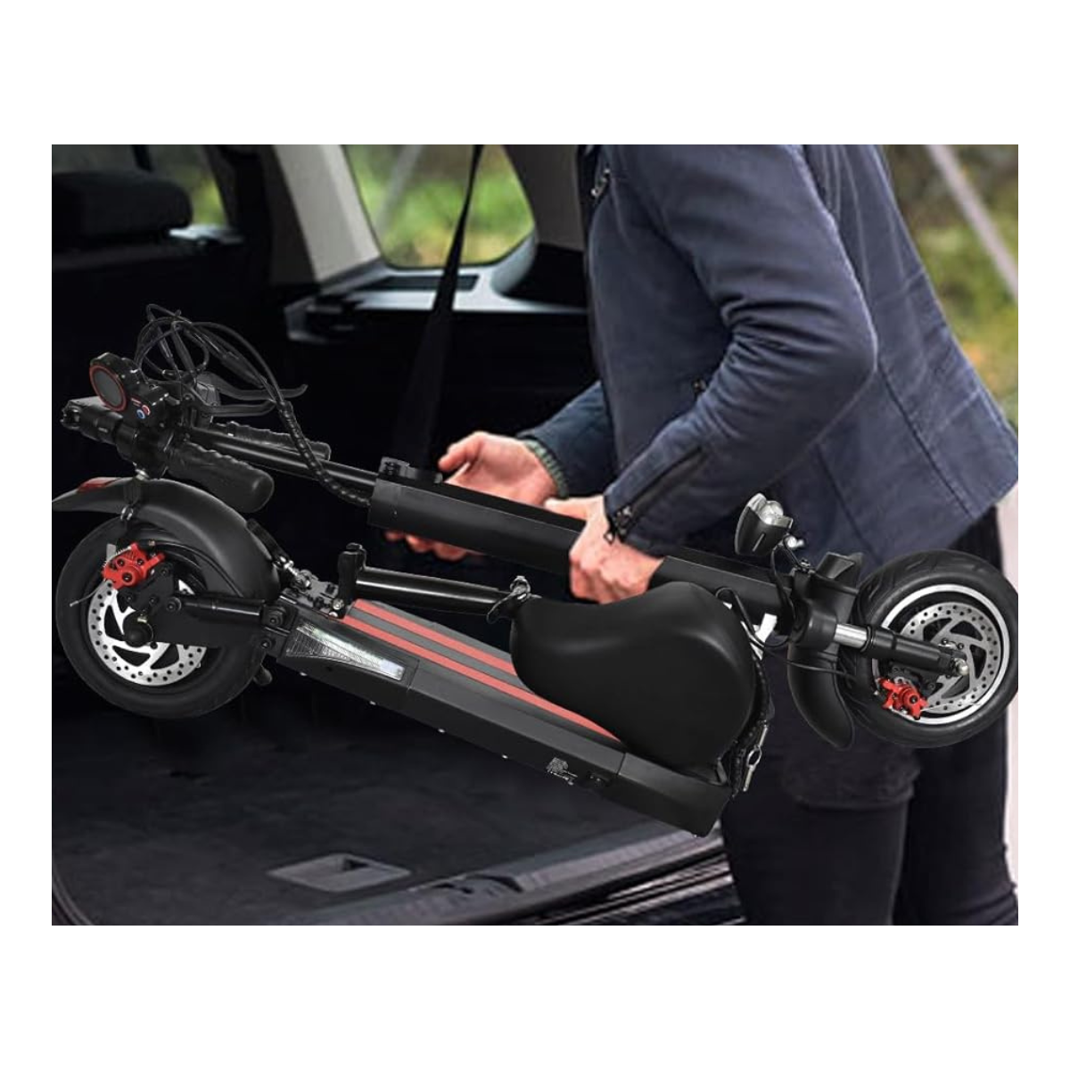 Scooter Eléctrico Plegable con Asiento