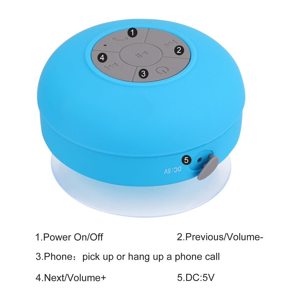 Parlante Bluetooth Portatil Para Ducha