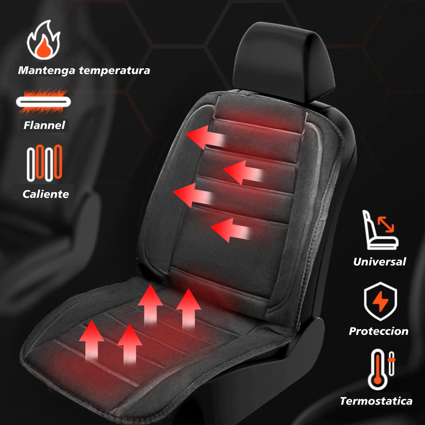 Funda Calefacción Asiento Auto