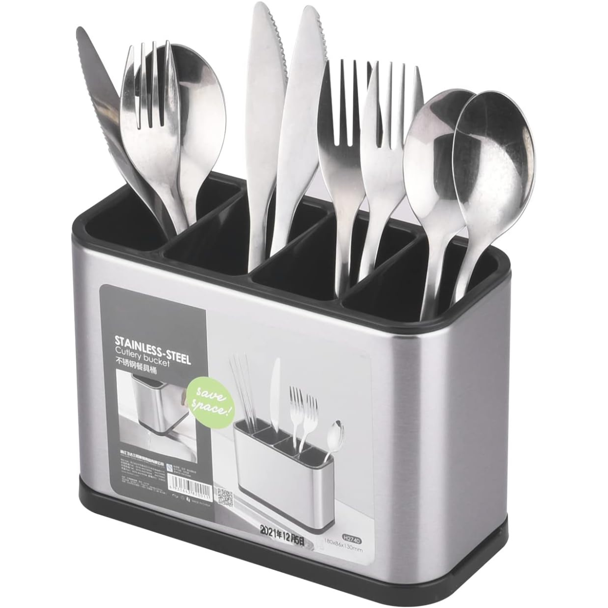 Organizador Cubiertos Acero Inoxidable