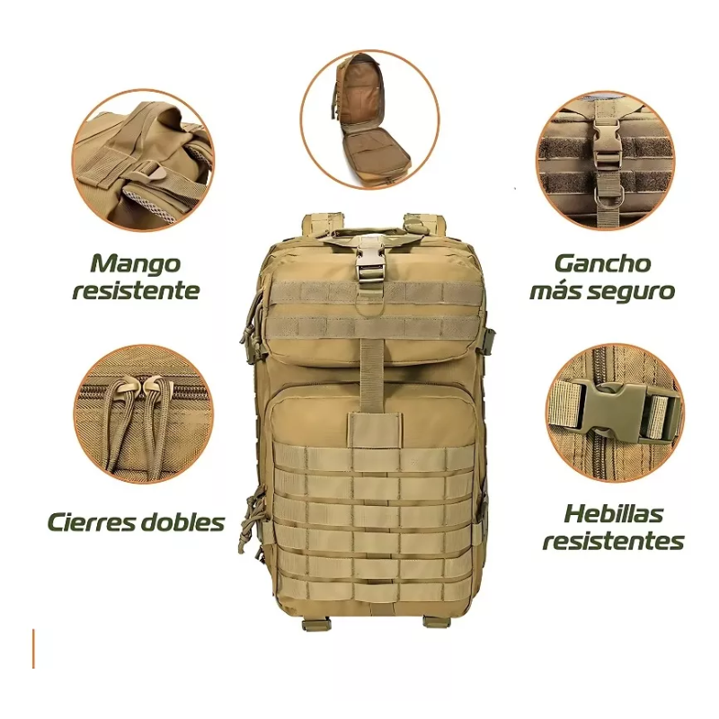 Mochila Táctica Militar 45L Impermeable