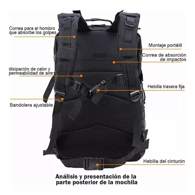 Mochila Táctica Militar 45L Impermeable