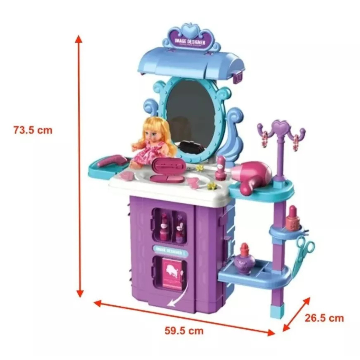Maleta Juguete 2 en 1 Mesa Maquilladora