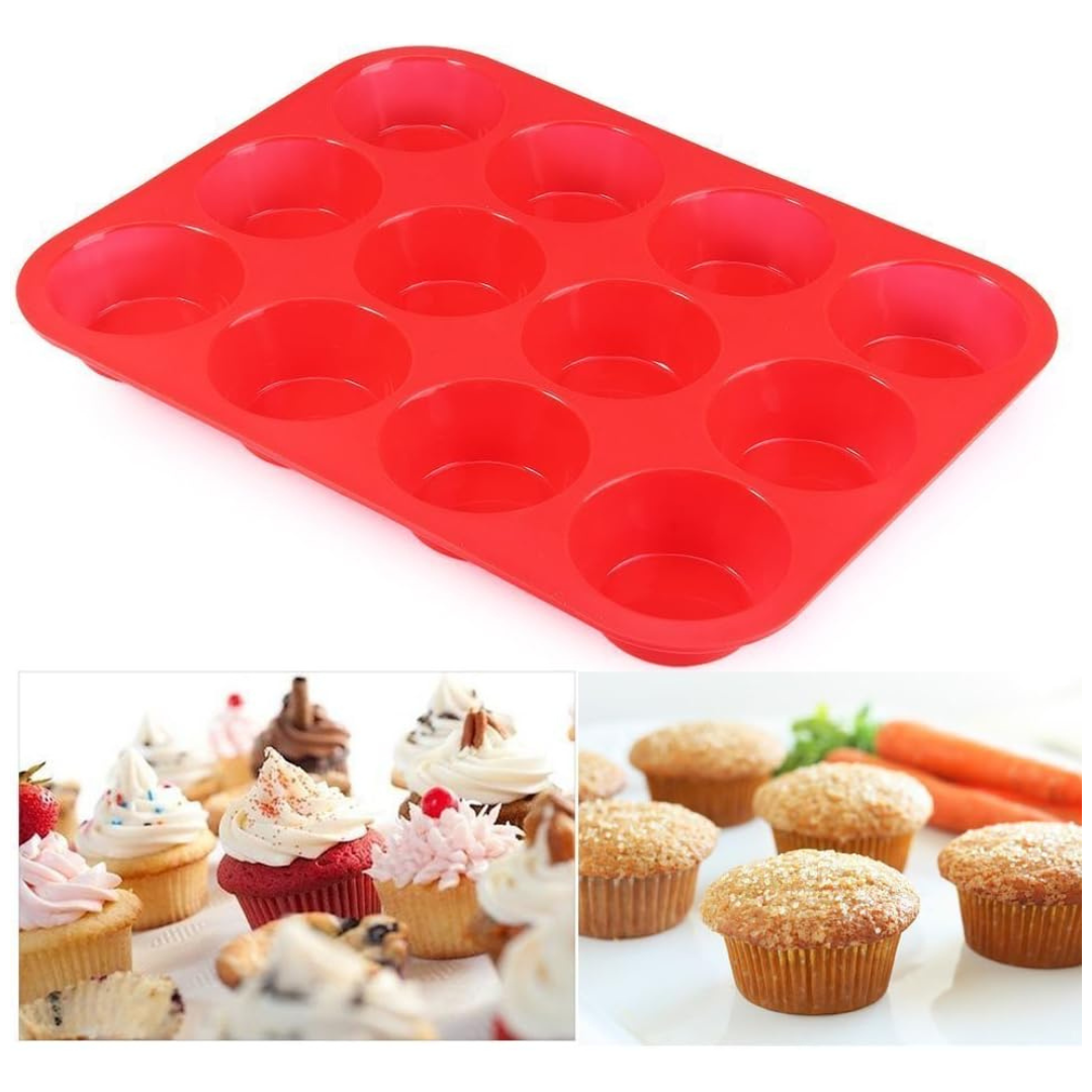 Moldes 12 Espacios Circulo para Cupcakes