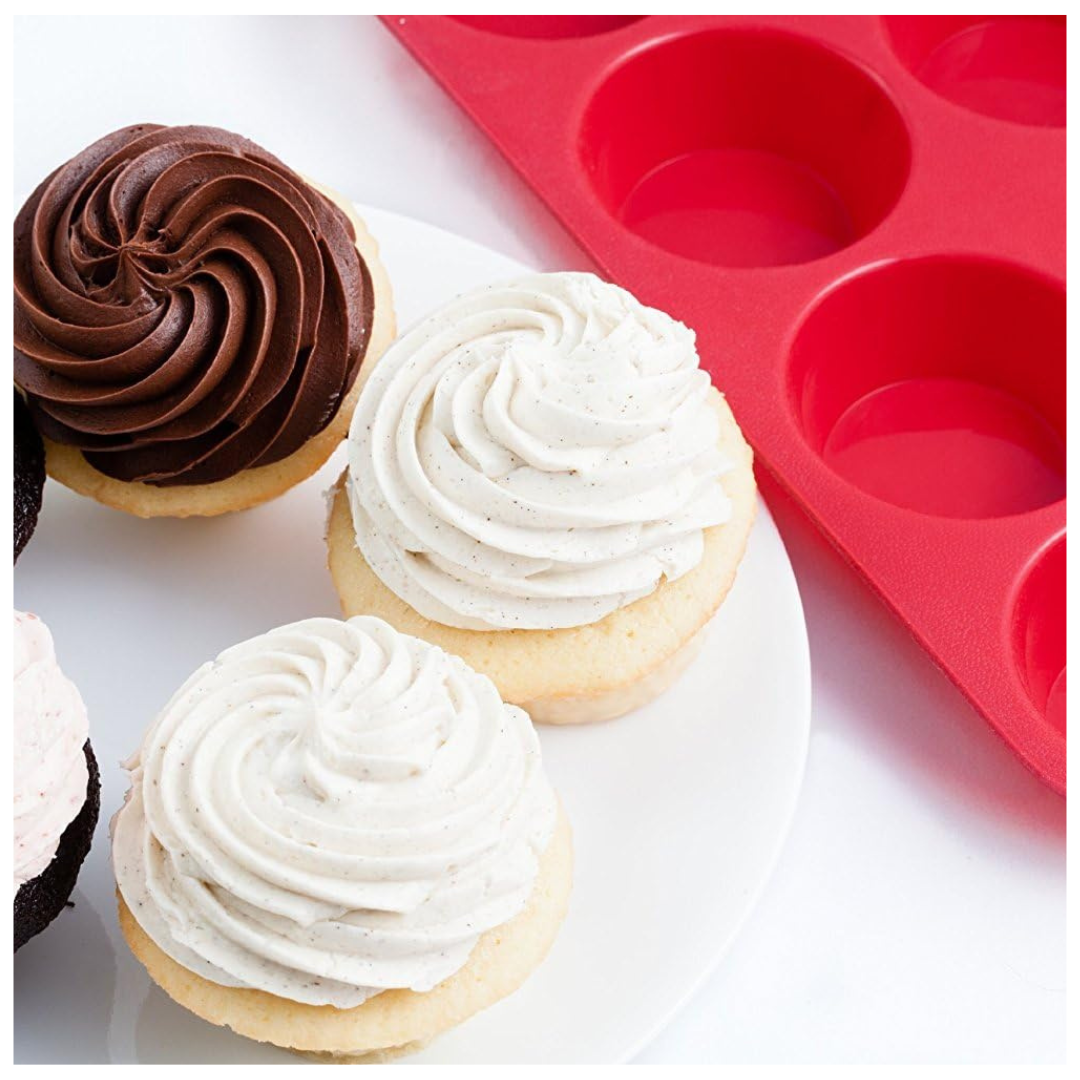 Moldes 12 Espacios Circulo para Cupcakes