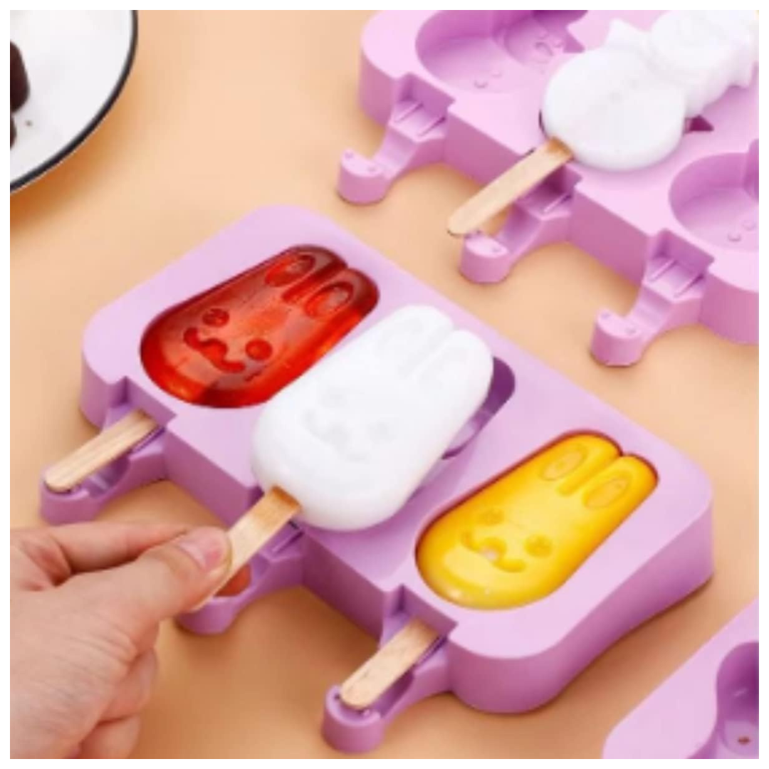 Moldes Helados Forma de Conejito