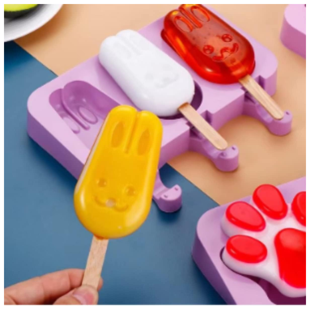 Moldes Helados Forma de Conejito