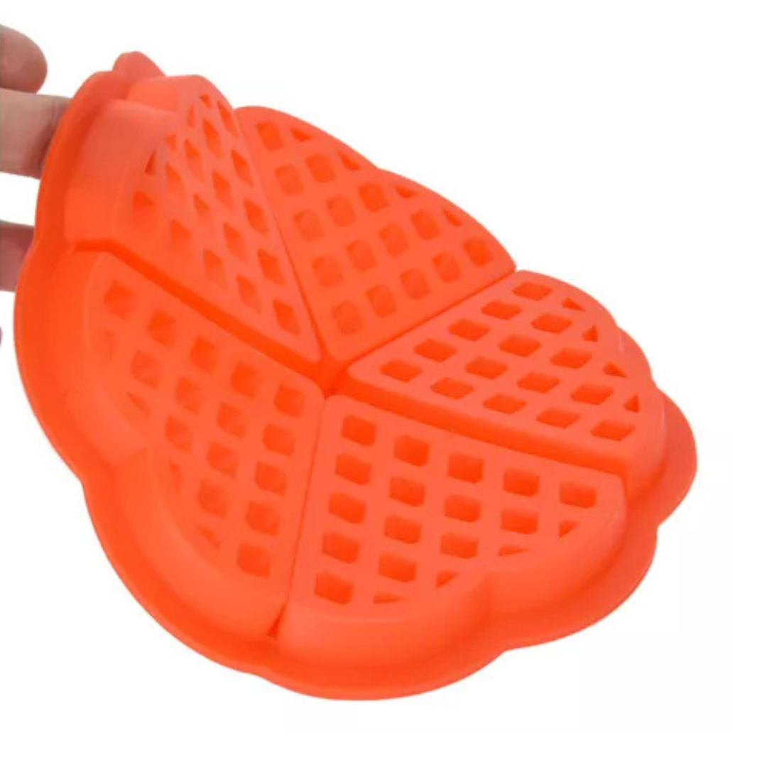 Molde Silicona Waffle En Forma de Corazón