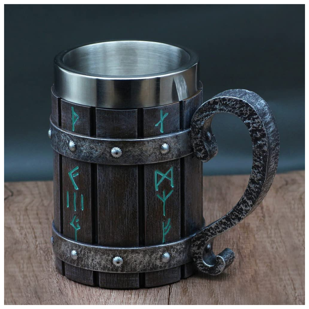 Jarra Vikinga Con Runas