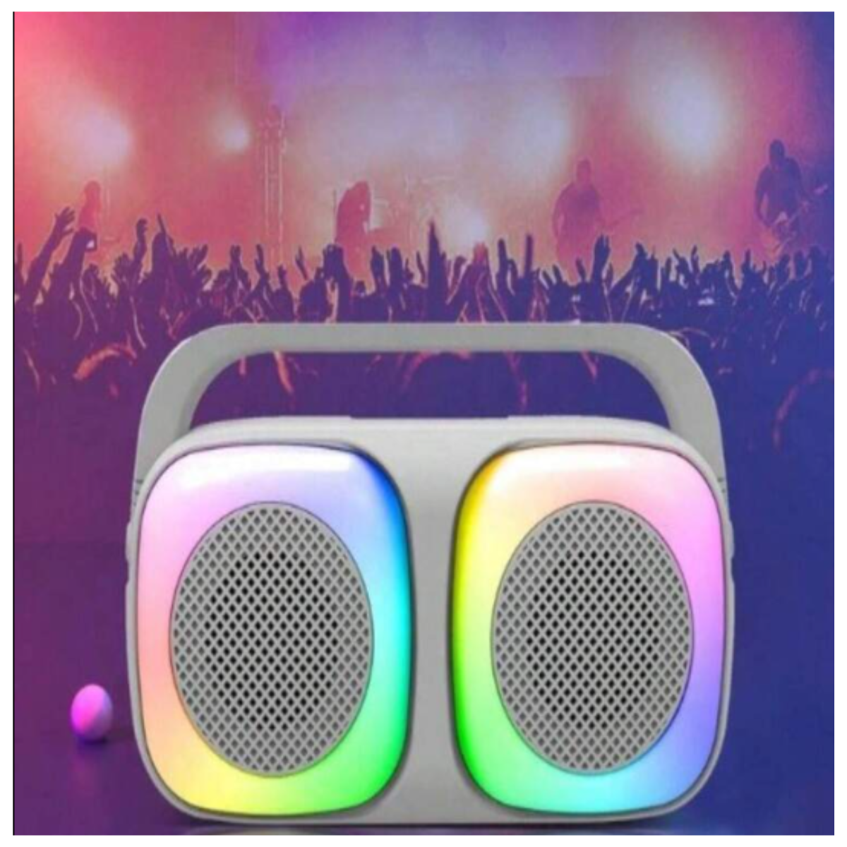 Altavoz Bluetooth Cuadrado Dúo RGB