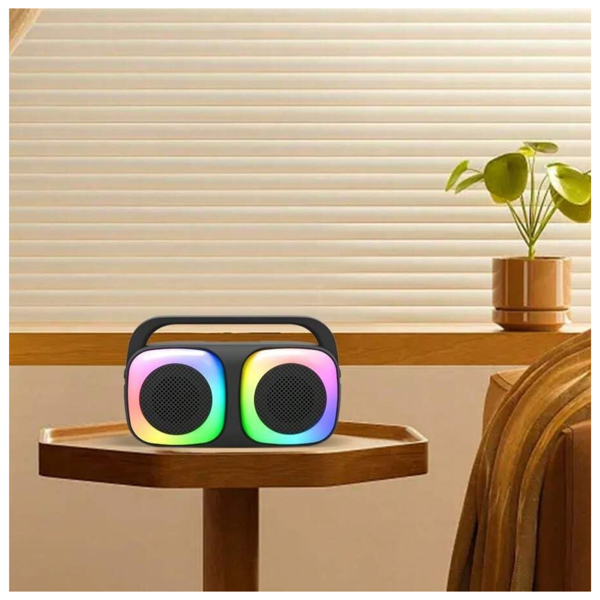 Altavoz Bluetooth Cuadrado Dúo RGB
