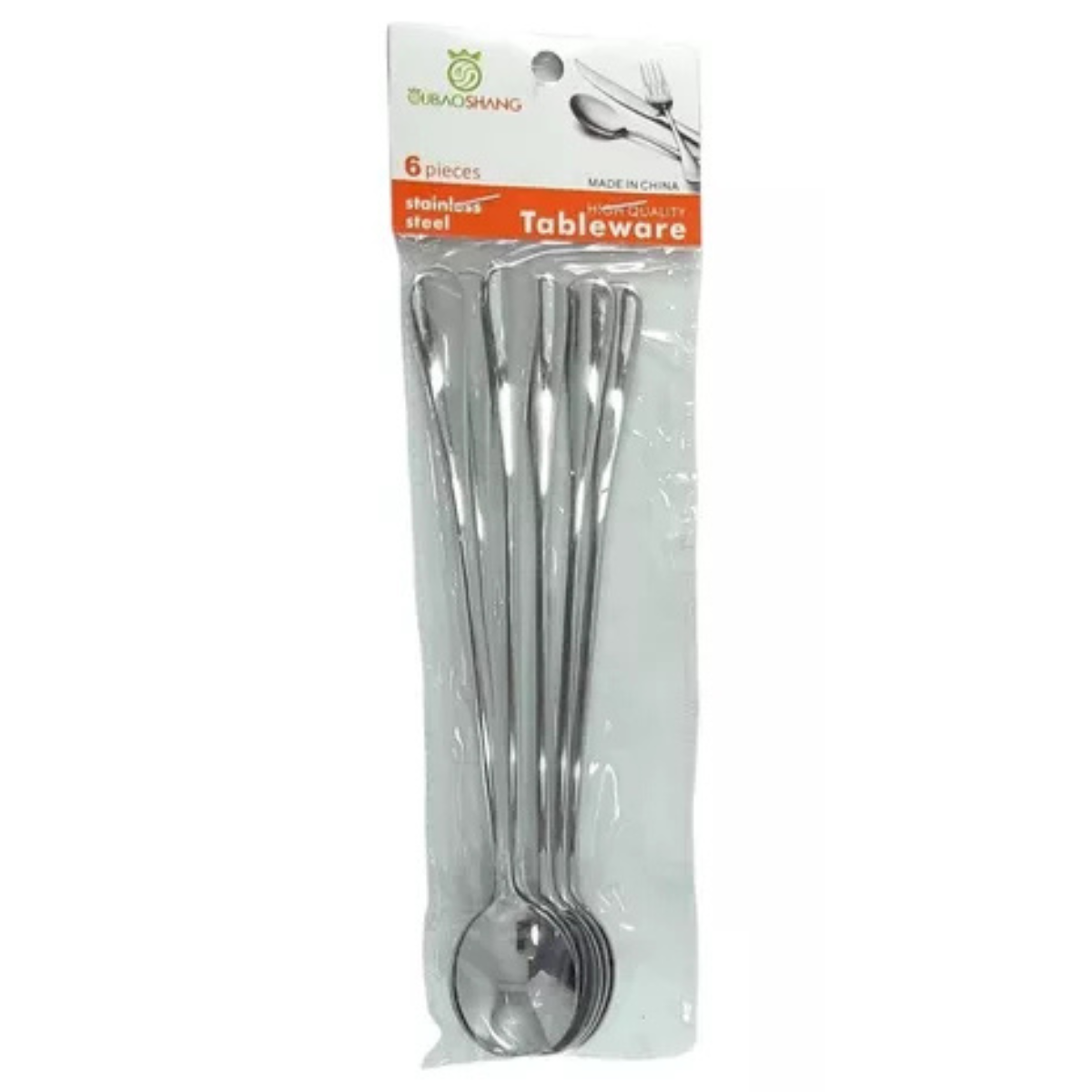Juego X6 Cucharas Largas Ovalada