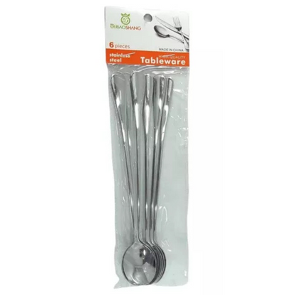 Juego X6 Cucharas Largas Ovalada