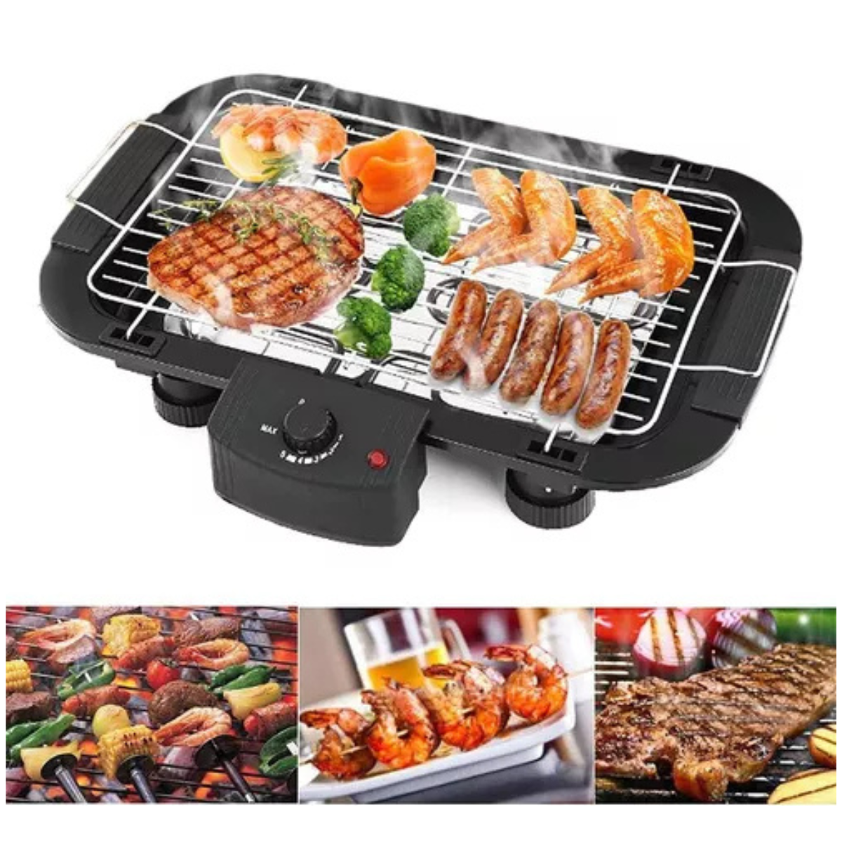 Parrilla Eléctrica de Mesa Antiadherente SOKANY