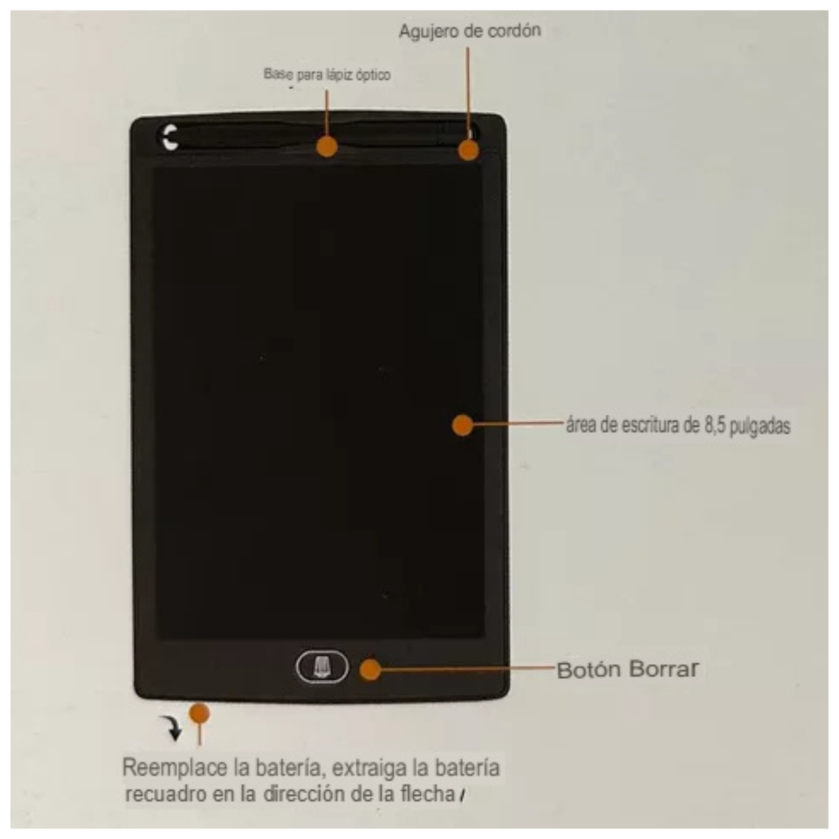 Pizarra Mágica LED Infantil 8.5 Pulgadas