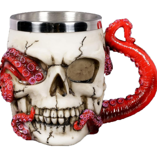 Jarra Medieval Kraken en Cráneo