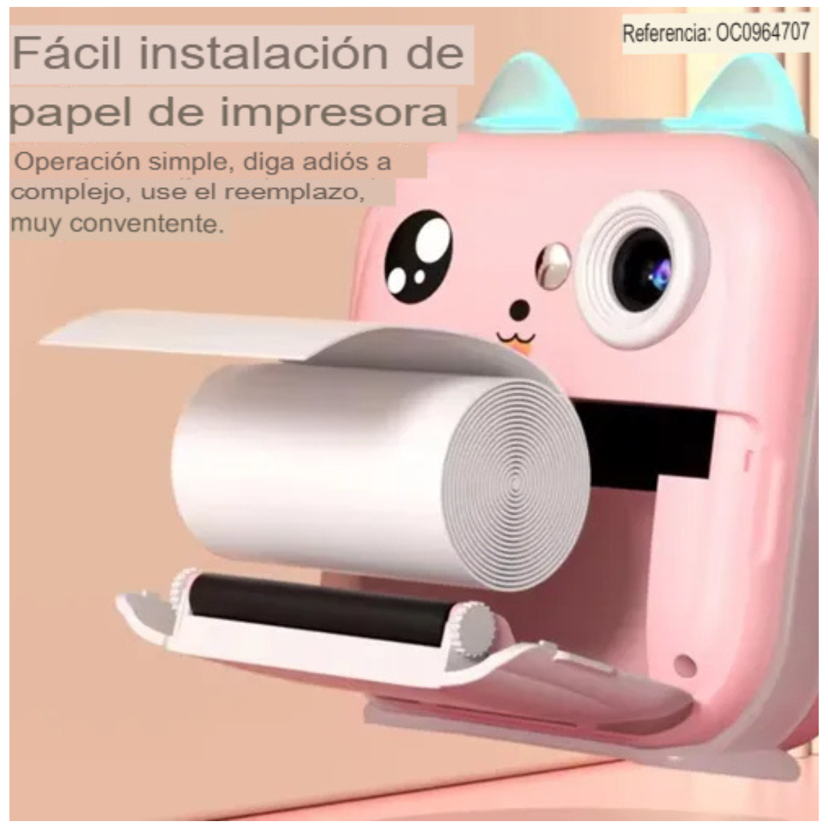 Mini Impresora Gatito Rosa