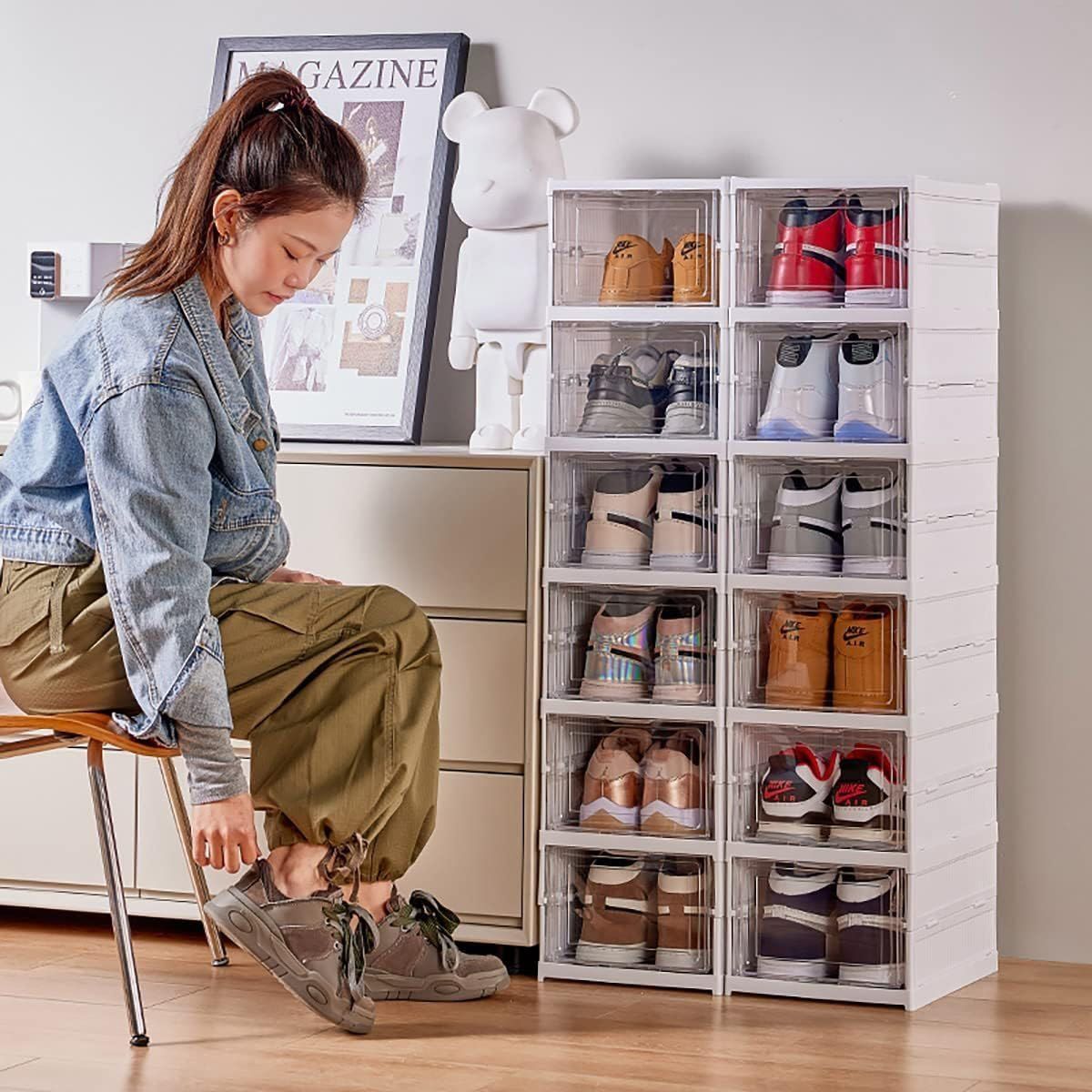 Zapatera Plegable 6 Niveles Organizador
