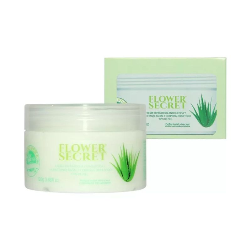 2 Cremas Reparadora Aloe Vera Flower Secret