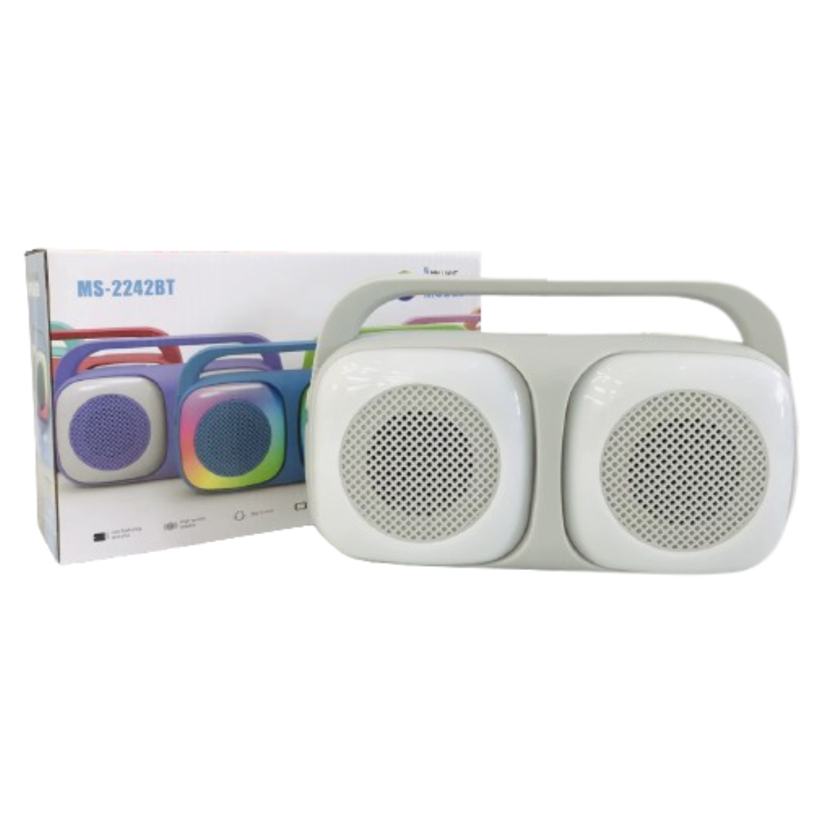 Altavoz Bluetooth Cuadrado Dúo RGB