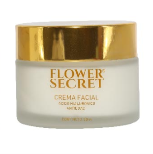 Crema Facial Acido Hialuronico Antiedad Flower Secret