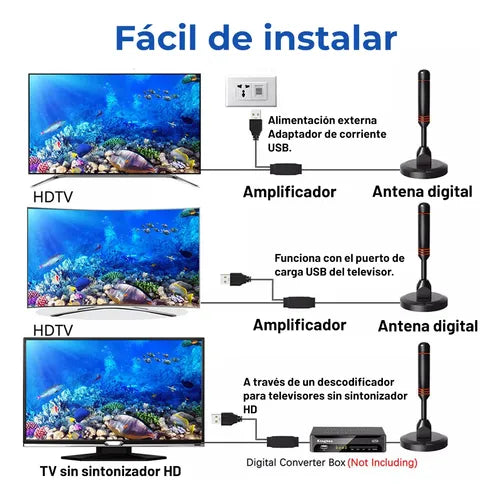 Antena Amplificadora de HDTV