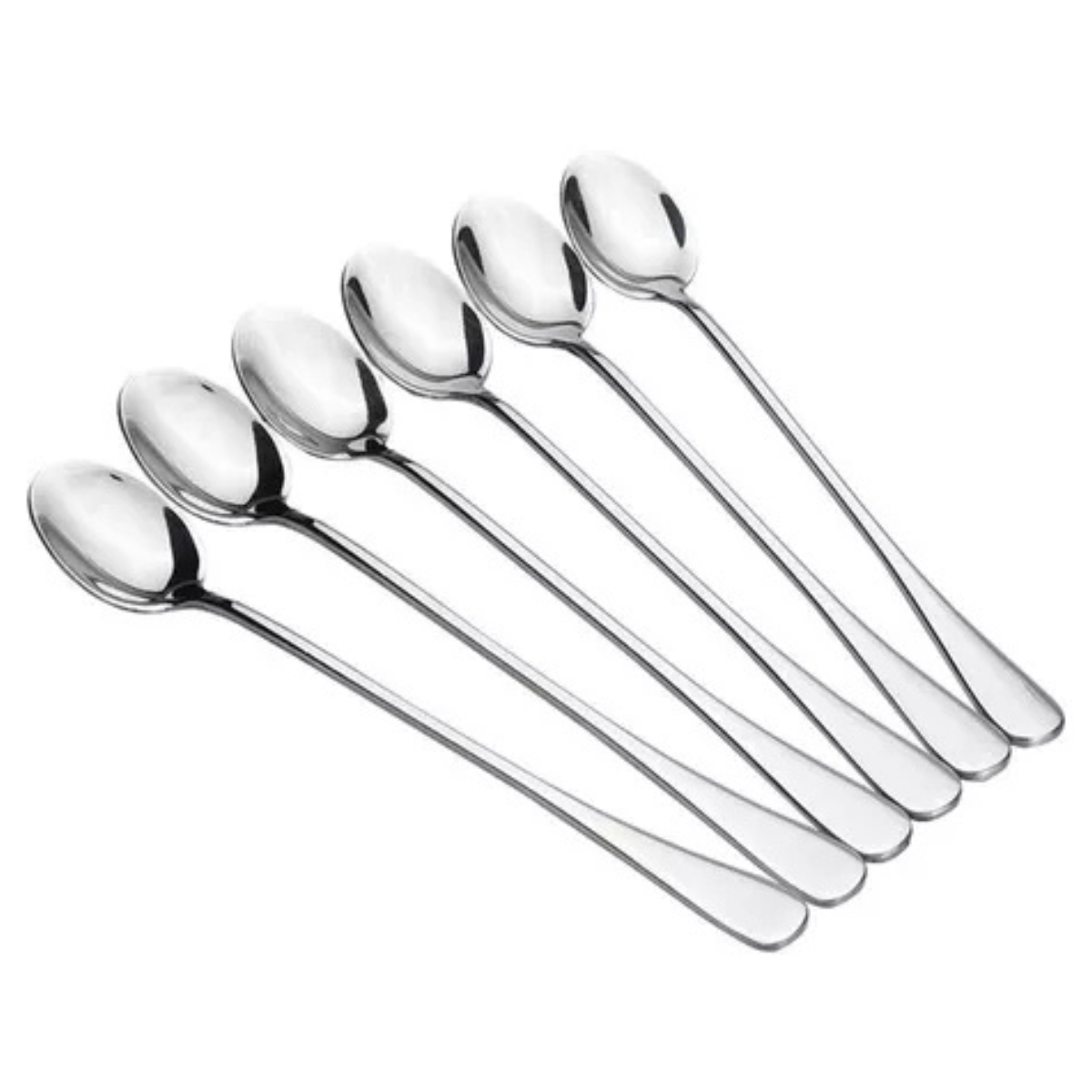 Juego X6 Cucharas Largas Ovalada