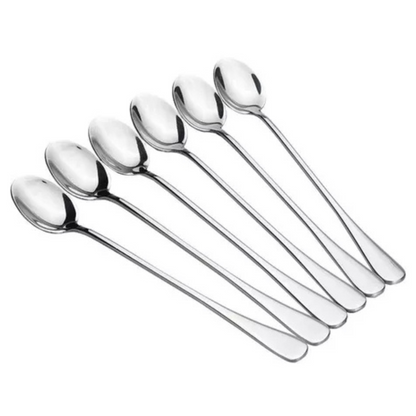 Juego X6 Cucharas Largas Ovalada