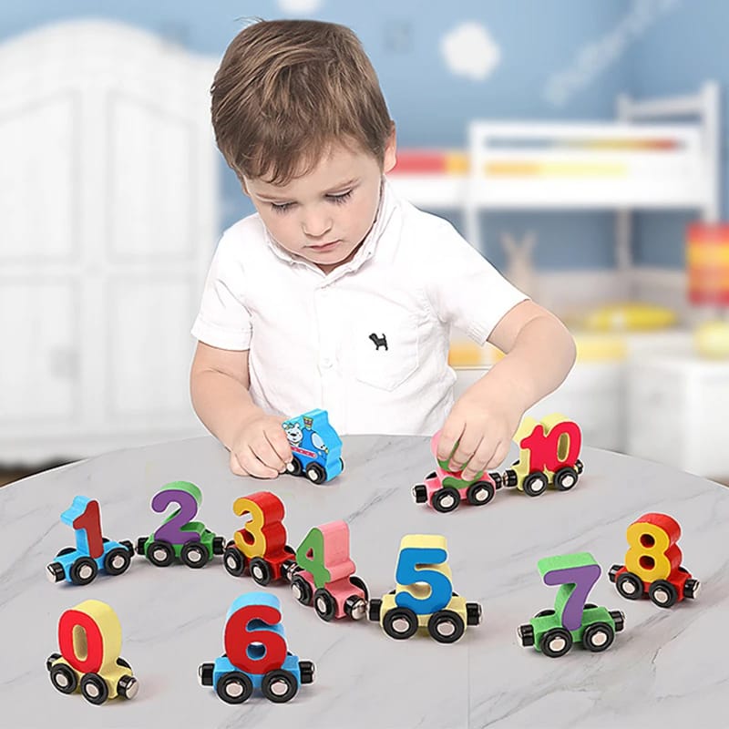 Juguete Juego Tren Magnético De Números Para Niños