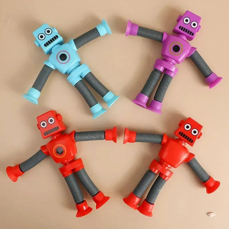 Juguete Pack de 4 Pop Tubes Tubo Fidget Juguete Robots