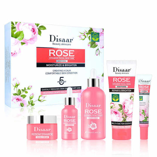 Kit Facial Disaar Rose Ceramide 5 Piezas