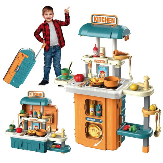 Maleta Juguete 2 en 1 Cocina Móvil Niño