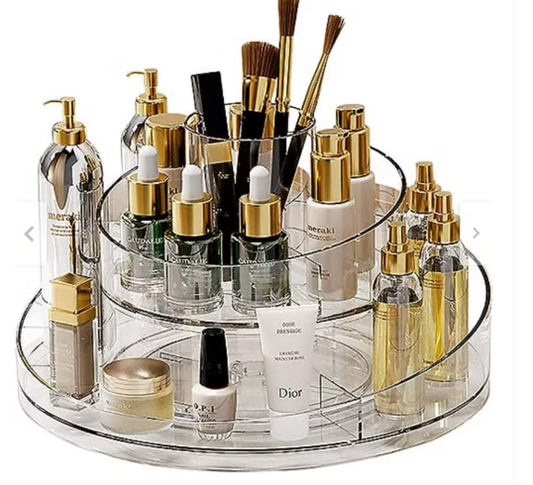 Organizador de Maquillaje Giratorio 2 Niveles